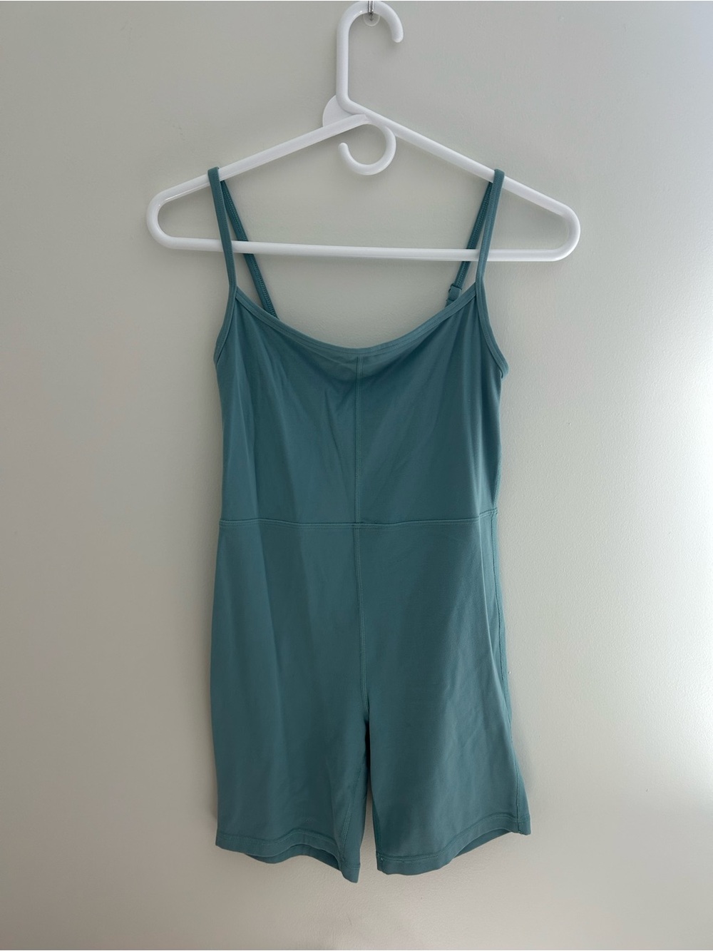 Aritzia Teal Sleeveless Romper Jumpsuit